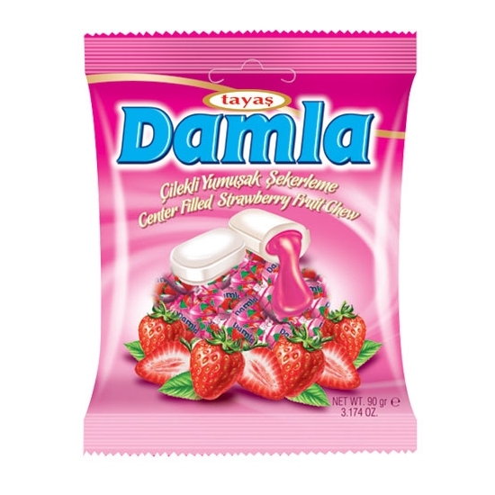 jahodové cukríky damla