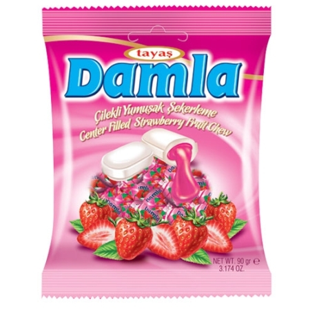 jahodové cukríky damla