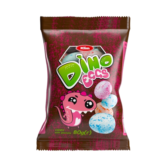 Dražé arašídy Klim " DINO " vajcia v cukrovej škrupinke