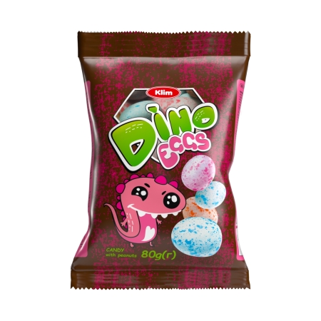 Dražé arašídy Klim " DINO " vajcia v cukrovej škrupinke