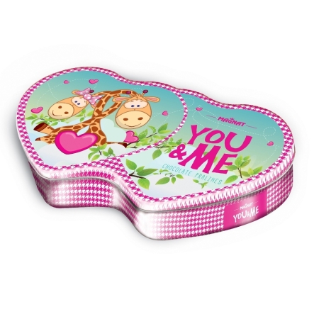 Dez. Plech You & Me žirafky, opice MIX