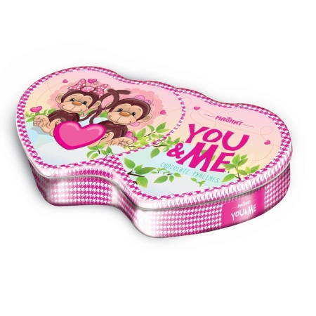 Dez. Plech You & Me žirafky, opice MIX