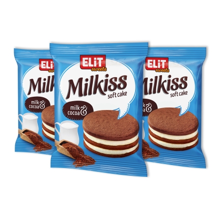 Kakaový koláčik Milkiss s mliečnou plnkou