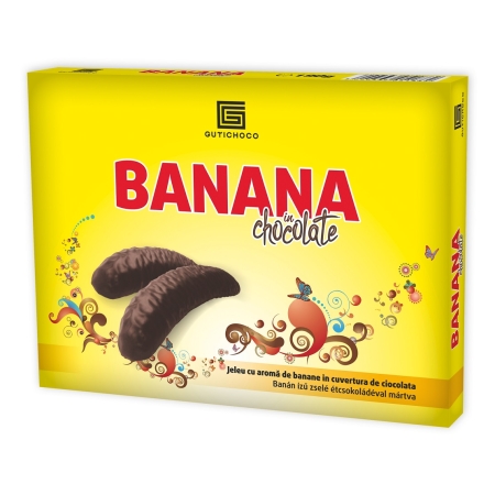 Želé banánky v čokoláde