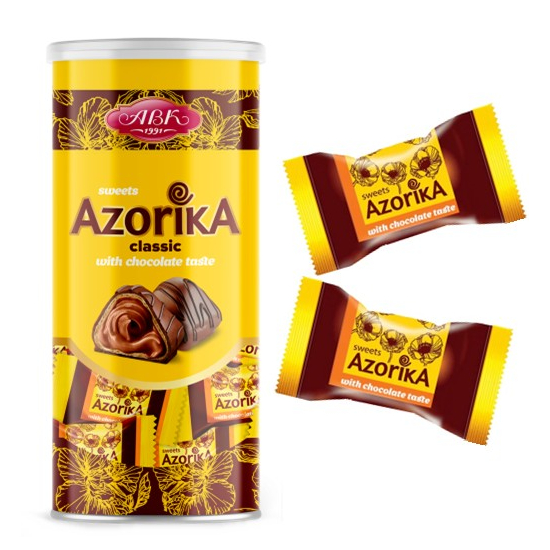 Oplátky AZORIKA v dóze s čokoládovou príchuťou 225g
