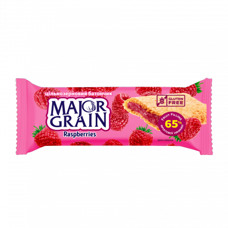 Obilná tyčinka Major Grain s drvenými malinami