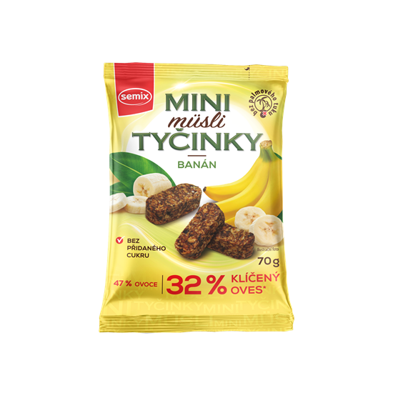 Mini musli tyčinky s banánom BL 70g
