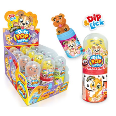 Lízanka ovocná ZOO 3D spráškom