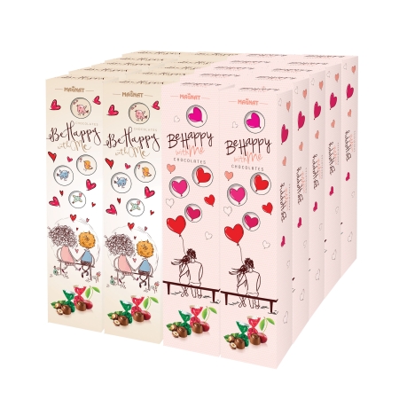 Dez. Be Happy mix praliniek višňa + oriešok